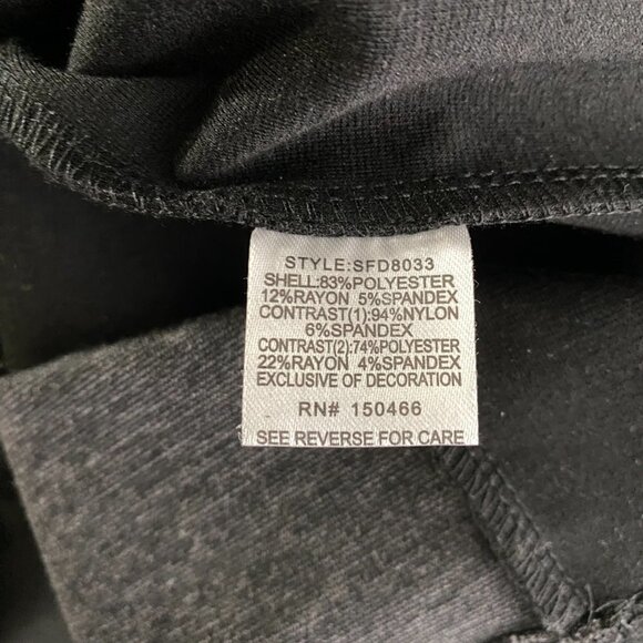 41 Hawthorn‎ Dress Lace Gray Black Short Sleeve Back Zip NWT Women's Large - Picture 9 of 10